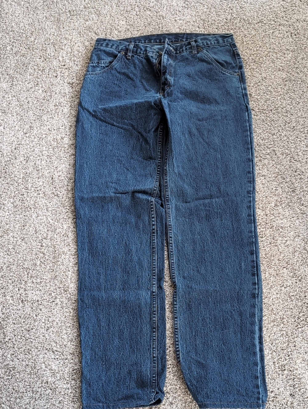Dearborn Denim Men's Stone-Washed Jeans Relaxed Fit 100% Cotton Size 35x34